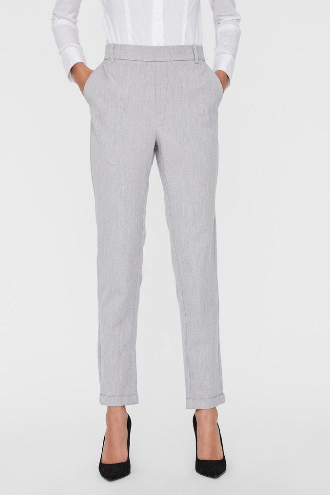 VMMAYA MW LOOSE SOLID PANT NOOS 10225280 LIGHT GREY MELANGE
